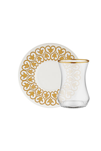 Decorium Anabella 110 ml 12 Piece Glass Tea Set for 6 People 9-01110076
