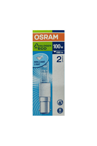Osram Λάμπα Halolux Ceram , 100W, για Ντουί B15d, 2900K