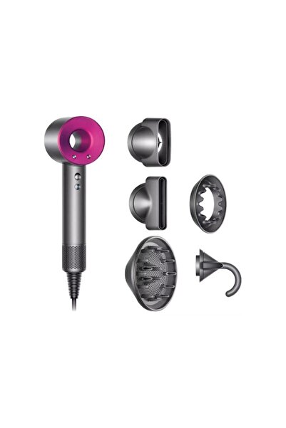 DYSON Supersonic HD08 Πιστολάκι Μαλλιών Iron/Fuchsia με 5 Εξαρτήματα – 1600W ...