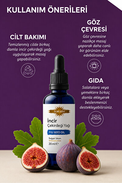 İLMİ ŞİFA İncir Çekirdeği Yağı 20 ml (Yenileyici, Besleyici, Canlandırıcı)