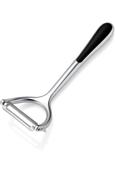 Busstier Stainless Steel Julienne and Flat Fruit and Vegetable Peeler Ergonomic Kitchen Gadget