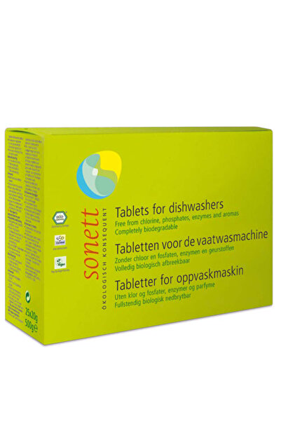 Sonett Tablete pentru masina de spalat vase ecologice 25buc x 20g 500g