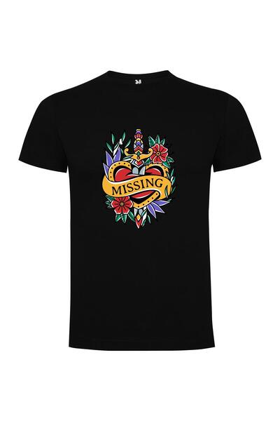 iLovePrints Missing Heart Tattoo Flash Tshirt