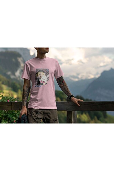 iLovePrints Smiling Girl with Cute Bunny Tshirt