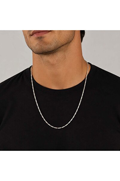 Bk Gift Leaf Model Chain Necklace Steel Men's Necklace - Non-Tarnishing Men's...