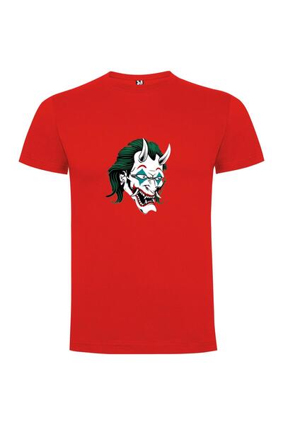 iLovePrints Grotesque Joker Smile Tshirt