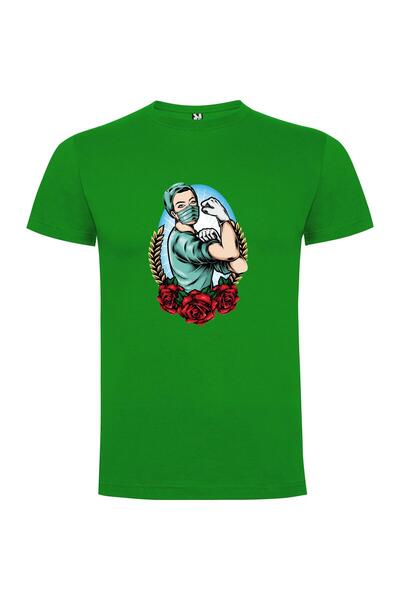 iLovePrints Roses and Masked Man Tshirt