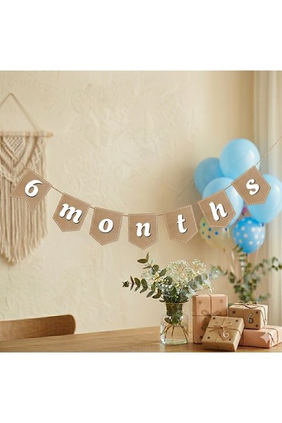 Deniz Party Store 6 Months Kraft Zig Zag Paper Letterpress