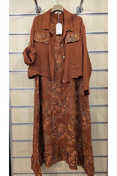 Park Moda İtalyan Keten Elbise Ceketli