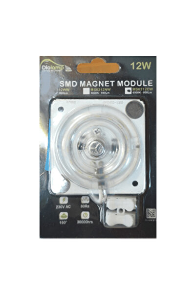 Generic Diolamp Πλακέτα LED SMD Magnet Module, 12W, 6000Κ (Ψυχρό Λευκό)
