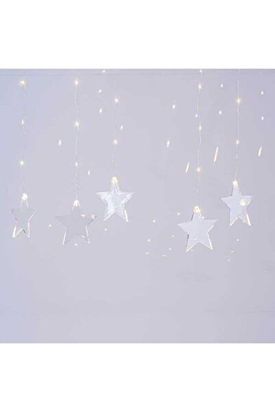 Generic 47 λαμπάκια LED ασύμμετρη κουρτίνα (βροχή) με 7 ακρυλικά αστέρια, στα...