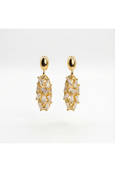 PerleJewelry أقراط كاسكيد شاين الذهبية