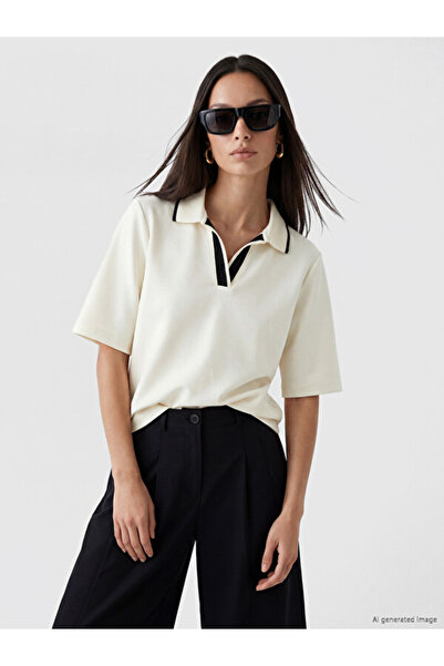 LC Waikiki Polo Collar Soft Touch Women's T-Shirt