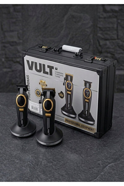 VULT Super Profesyonel İkili Led Ekran DLC Motor Tıraş Makinesi Seti