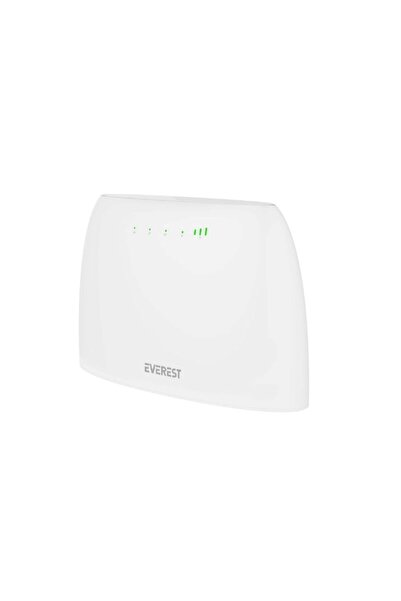 Everest EWR-4G03 300Mbps 2.4GHz Wifi 1xWan 1xLan 1xSIM 4G LTE Modem Router Beyaz