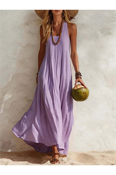 NEXBUY ™ Cotton-Linen Resort Vest Dress