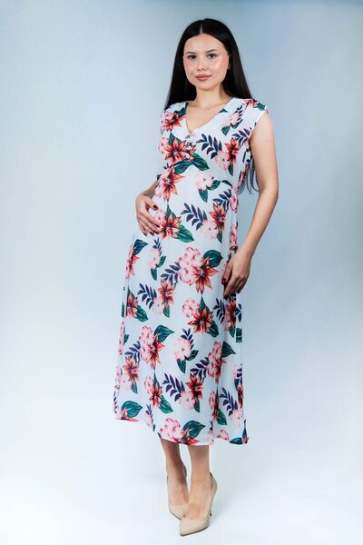 Planco Album Jardin Rouge - Rochie Midi Riviera Blossom