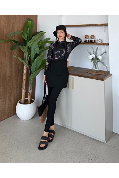 Adalenna Moda Rahat Şık Tesettür 3lü Mayo Takım