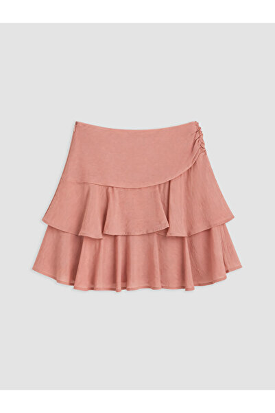 LC Waikiki Esvab • Modern & Distinctive Zippered Waist Ruffle Layered Short S...
