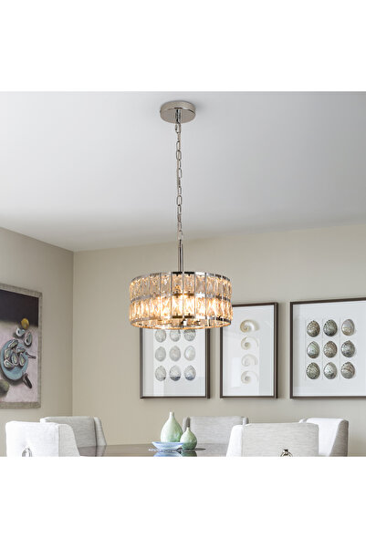 GreeLustr Candelabru clasic personalizat din cristal, lampă suspendată pentru...