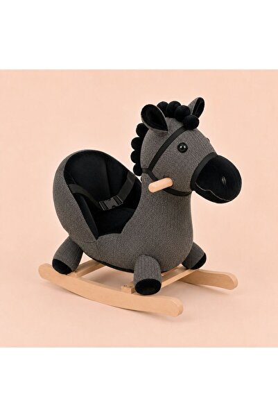 Perababy Rocking, Riding and Jumping Plush Horse Figure Toy (100% Solid Balan...