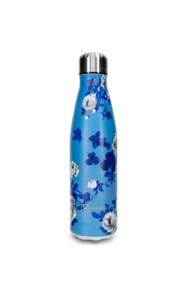 Hydrobrew Double wall Stainless Steel Water Bottle 500ML - Azure Bloom