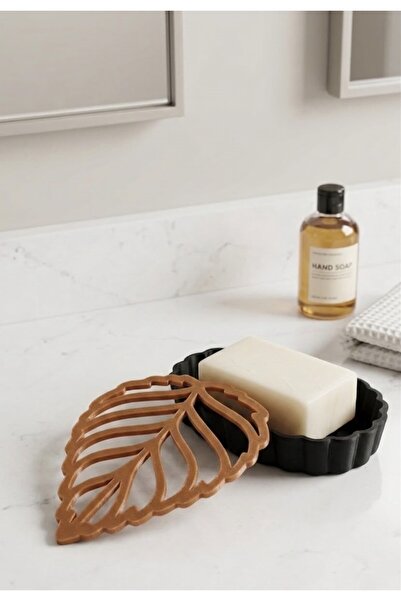 AHENDESIGN Dekoratif Yaprak Sabunluk Bohem Banyo Ve Mutfak Katı Sabunluk