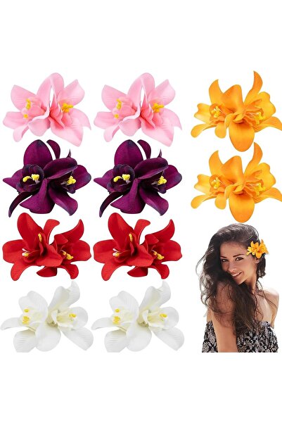 Arabest 10 Pcs Bohemian Flower Hair pins, Bohemian Flower Hairpin Hawaiian Ha...