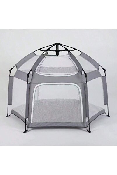 Snooe Playpen with Self-Inflating Play Mat Travel Bag, Portable Outdoor Playp...