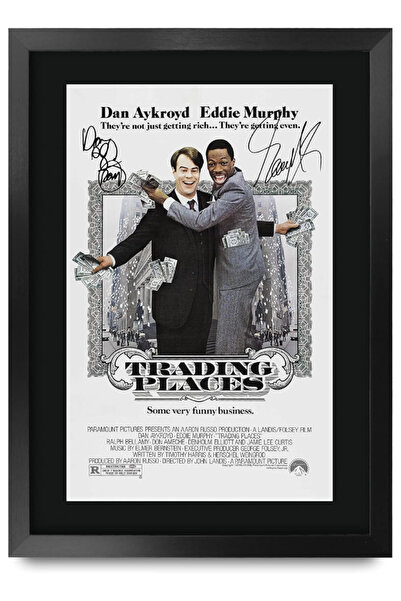 HWC Trading ملصق مطبوع موقّع بتوقيع إدي ميرفي ودان أيكرويد من فيلم FR A3 Trad...
