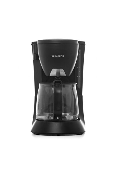 ALBATROS Aparat de cafea Verona Black, tip drip, 8-10 căni, 680W, 1.2L, Caraf...