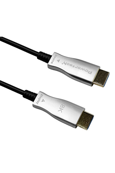 POWERTECH καλώδιο HDMI 2.1 CAB-H193 με Ethernet, 8K/60Hz, 48 Gbps, 10m, μαύρο