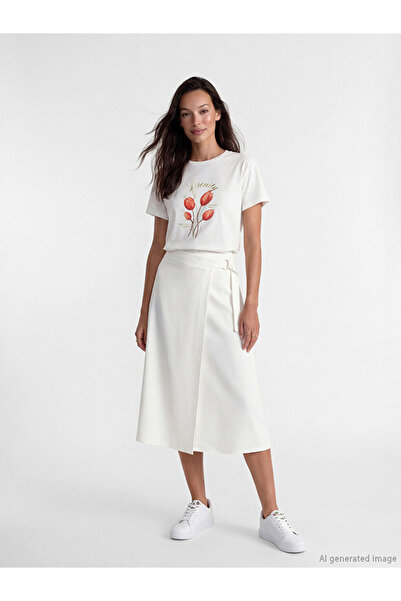 LC Waikiki Printed 100% Cotton Women's T-Shirt