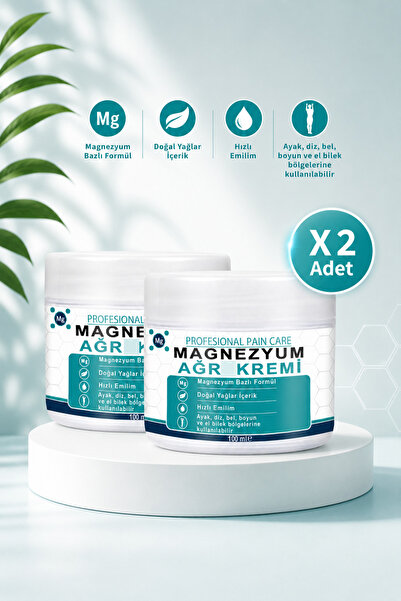 Magnezyumlu Doğal Hareket Konforunu Destekleyen Masaj Kremi 100 ML - Profesional Pain Care Cream X 2 Adet