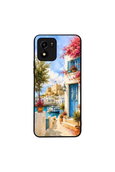 Sonique Θήκη Greek Island Muse Series για VIVO Y01 4G Ροδίτικο Λιμάνι