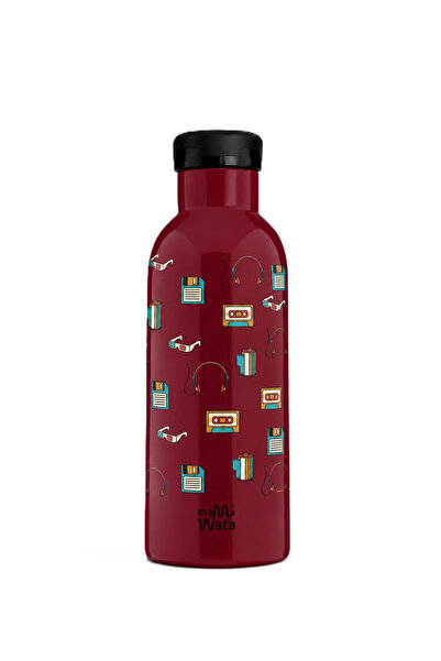 Mamawata Retro Hit Pipetli Çocuk Termos Matara 470 ml Paslanmaz Çelik Sızdırm...
