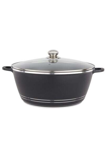DELCASA 36 cm Die Cast Casserole- DC3204 Non Stick Aluminum Cookware with Non...