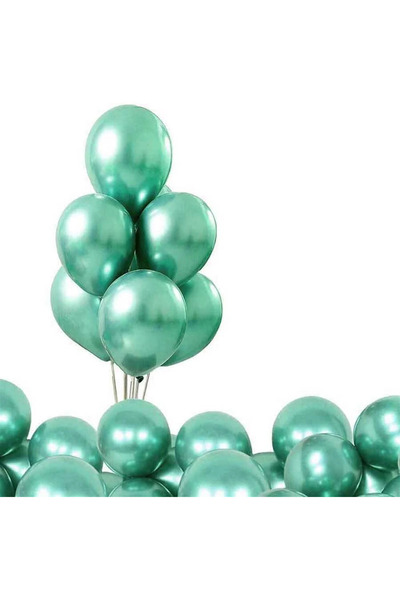Marlon Balon 12 Inch Chrome Green Balloons 10-Pack - Add an Emerald Sparkle t...