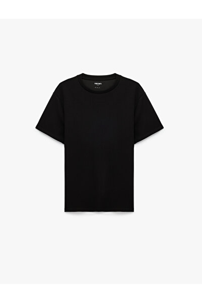 Koton Viscose Blended Regular Fit Short Sleeve Crew Neck Basic Sports T-Shirt