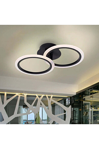 La Cucu Lustra LED cu telecomanda BETTY 27W, 2 Cercuri, lumina Rece/Calda/Neu...