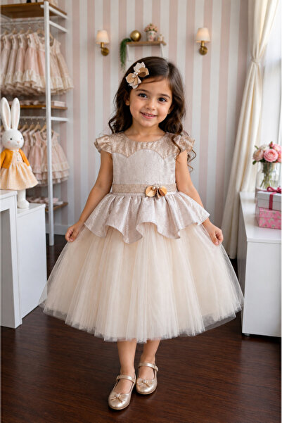 sunshine boutique15 Gold occasion dress from 2 years to 6 years - 3 years len...