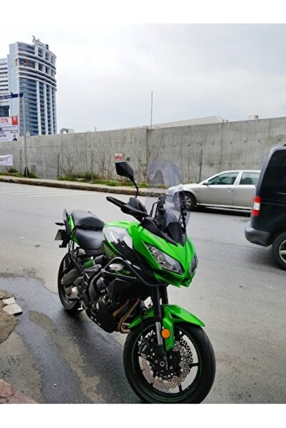 ZEUS MOTOR 2015-2018 Kawasaki Versys 650 (KLE) Uyumlu Uzun Ön Cam Zeus Açık Füme