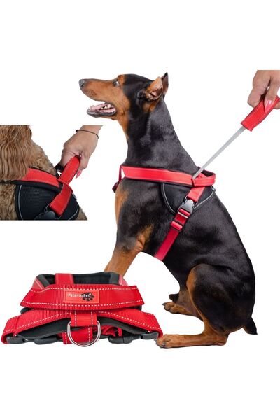 Mardil Ham Red Dog Jockey M - Vestă reflectorizantă anti-tragere pentru câini...