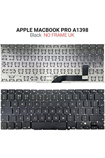 OEM Πληκτρολόγιο φορητού υπολογιστή για MacBook Pro (A1398) χωρίς πλαίσιο και...