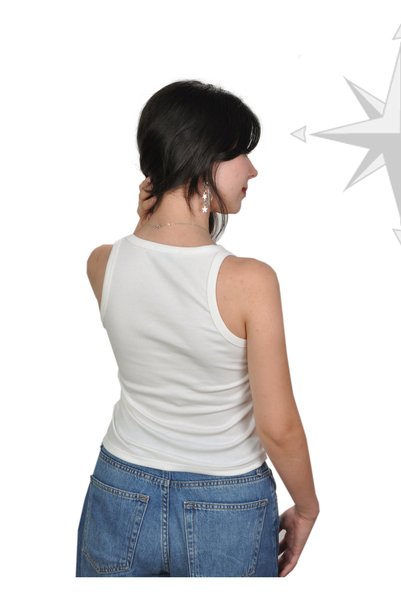 PUSULAM قميص نسائي أساسي بقصة V وياقة مطوية