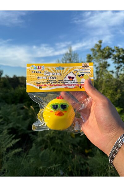 Halley Oyuncak GÖZLÜKLÜ SARI ÖRDEK Squishy | Sukuşi | Stres Oyuncağı