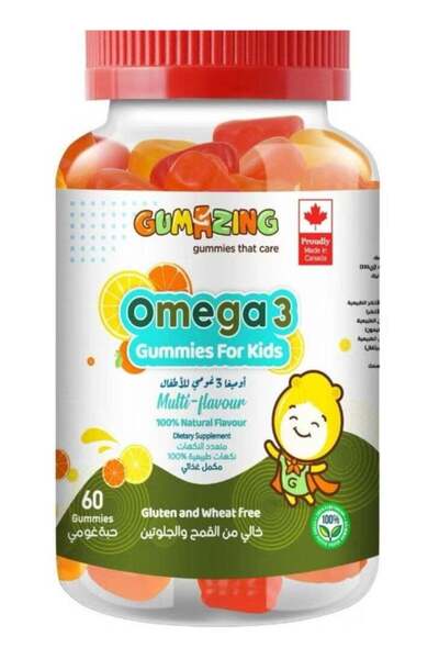 Hero Gummies علكة أوميغا 3 للأطفال من جوميزينج - 60 قطعة