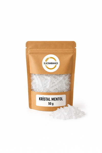 sultanbahçe Doğal Kristal Mentol 50 g - Saf Nane Özü Kristali (Menthol Crystals)