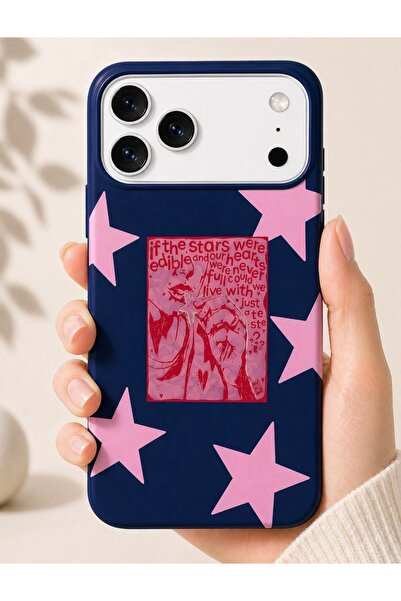 OVADA İphone 17 Pro Max Uyumlu Yıldız Desenli Telefon Kılıfı