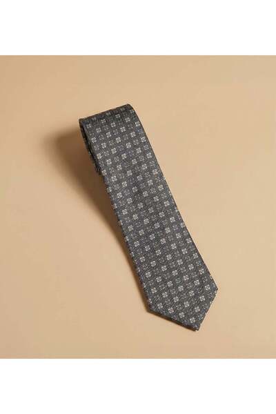 Trendmiya Gray Patterned Tie